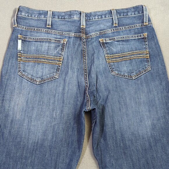 Cinch Jeans Men's 33x32 Blue Western Denim Silver Label Slim Straight Cowboy - Picture 3 of 11